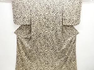 アンティーク　紋錦紗枝花模様着物